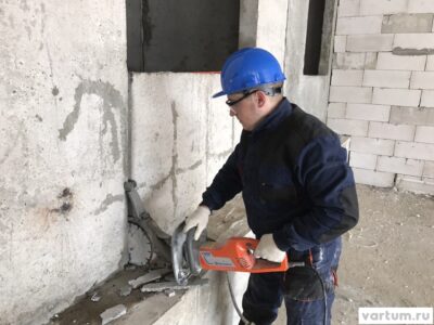 Алмазная резка бетона в Одессе, вырезание проемов, резка перекрытий, сверление отверстий
